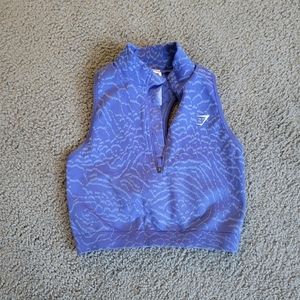 Gymshark adapt animal seamless crop 1/2 zip